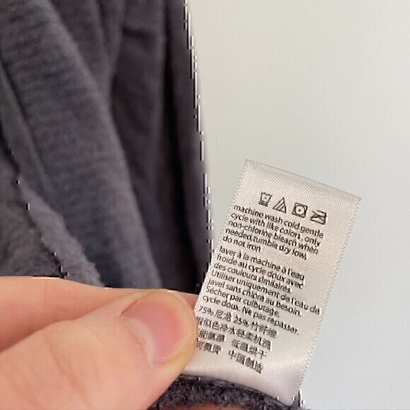 BAREFOOT DREAMS CozyChic Lite Circle Cardi Purple Gray ish Open Cardigan Sweater - Picture 8 of 11